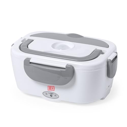 Fiambrera Eléctrica Klack 1.5L – Para Casa y Coche, 40W, 12V/24V – 110V/220V, con Compartimentos y Asa de Transporte