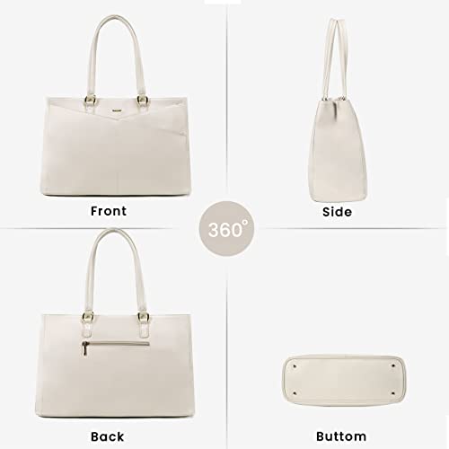 LOVEVOOK Laptop Bag for Women 15.6 Inch Tote Bags Waterproof Leather Briefcase Computer Women Business Office Work Bag