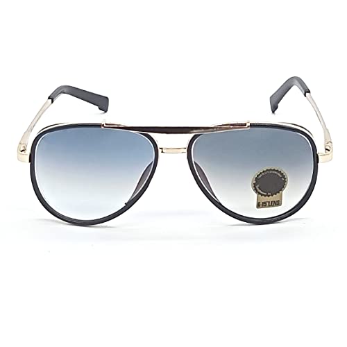 Image of Louis Kouros Cherokee Aviator Classic Trendy 4414 sunglasses | Mirror Lens | 400 UV Protected | For Men's Women's | Medium | 58mm Lens Width