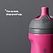 Tommee Tippee Insulated 9oz Sporty Spout Toddler Water Bottle, No Spill, Sippy Cups for Toddlers 1-3, Two-Piece Valve Helps Stop Spills, Hot Pink & Mint, BPA Free, Pack of 2