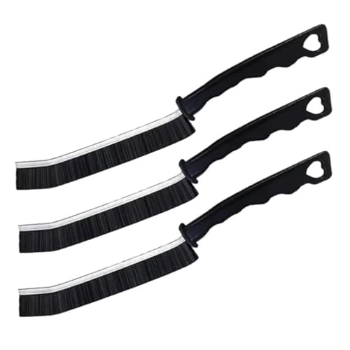 Image of Multifunctional Crevice Cleaning Brush Set, 3-Pack, Hard-Bristle, Ideal Crevice Cleaning Brushes for Household Use, Durable Hard Bristle Crevice Cleaning Brush for Kitchen, Bathroom