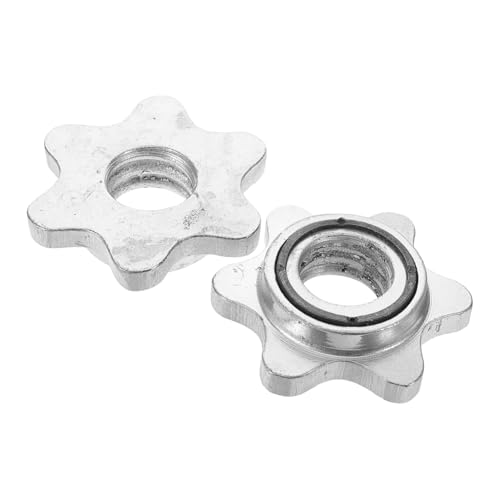 ibasenice 2pcs Dumbbell Barbell Attachments 2.8cm Spinlock Collars Weight Clips for Home Gym Enhanced Stability Versatile Use