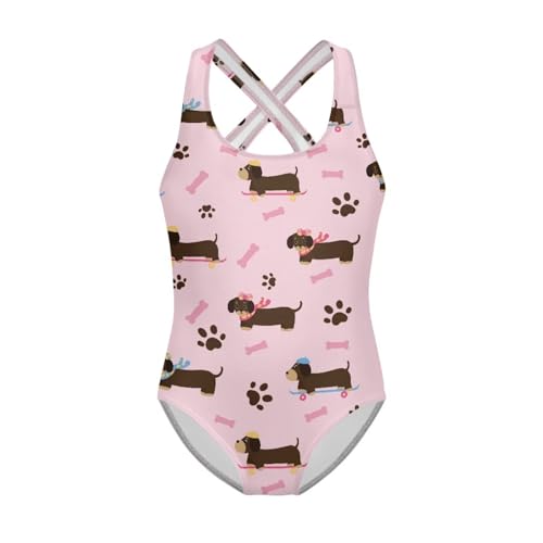Image of Girls One Piece Swimsuits Sleeveless Lightweight Bathing Suit Beach Swim Suit Quick Dry Swimwear 5-14 Y