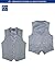Enlision Men's Suit Vest Business Formal Dress Waistcoat Solid Color Vest for Suit or Tuxedo
