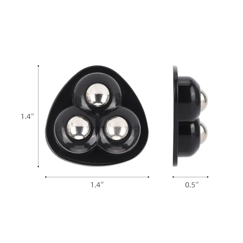 Image of 16 Pcs Small Appliance Rollers & Furniture Sliders, Appliance Caster Wheels for Kitchen Countertop, Coffee Maker, Blender, Air Fryer (Black)