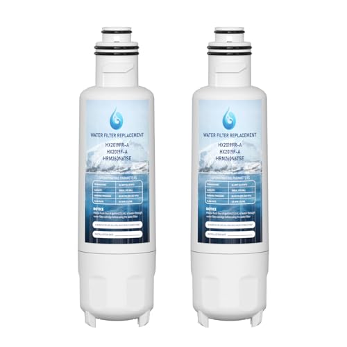 HX2019F-A HX2019FR-A Water Filter Replacement Compatible With Hisense HRM260N6TSE HRFD560SW HRCD585BW HRFD634BW HRCD650BW HRCD586TBWB and Mora MRM260N6TSE 2 Pack