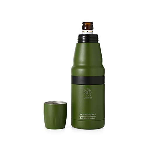 LionRox Chillax12 Beer Bottle and Can Insulator Cooler Is Fully Stainless Steel Double
