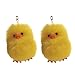 PRETYZOOM 2Pcs Plüsch Ente Keychain Nette Ente Plüsch- Schlüsselanhänger Spielzeug Rucksack Tasche Anhänger Charms Schlüsselring
