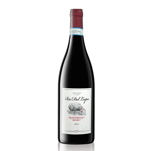 BACCYS RIO DEL LUPO Monferrato Rosso Rotwein 2014 Jahrgang 0,75L, italienischer Wein kräftig trocken aromatisch, 13,5% Vol Cover