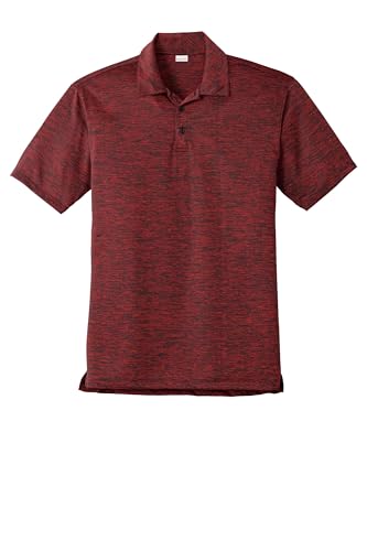 SPORT-TEK Unisex PosiCharge Electric Heather Polo | Camisa con cuello y mangas cortas para hombre y mujer, ajuste casual para trabajo y golf miniatura 1