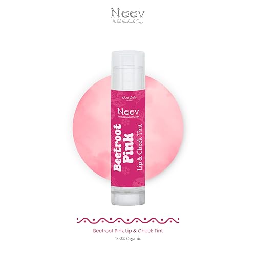 Image of Neev Luxurious Herbal Lip & Cheek Tint � Pink | 100% Organic, Nourishing & Chemical-Free Beauty Essential for Women