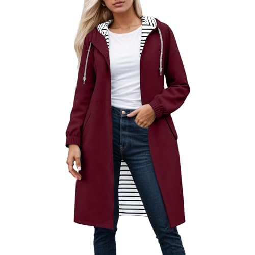 Chaqueta anorak larga ligera a prueba de viento para mujer en talla XL equipo de senderismo
