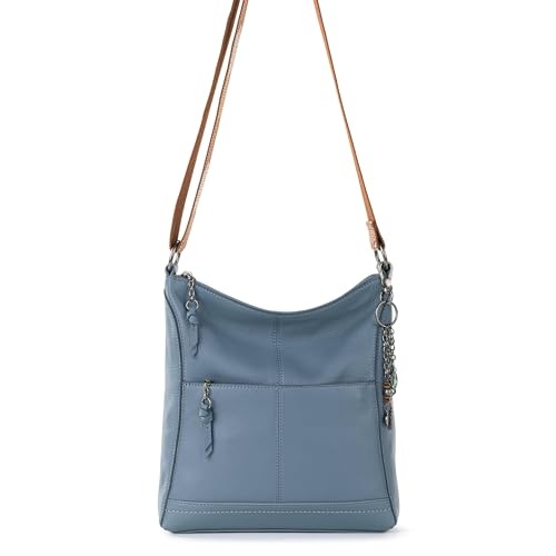 Image of The Sak Lucia Leather Crossbody Purse - Premium Leather Women's Handbag for Everyday & Travel - Cross Body Bag With Zipper