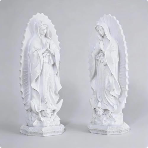 Estatua religiosa Virgen de Guadalupe 30 cm resina miniatura 7