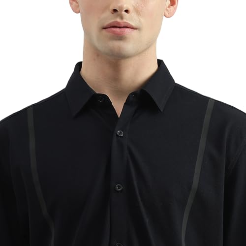 Image of United Colors of Benetton Regular Fit Spread Collar Solid Shirt