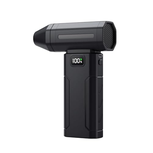Image of High-Speed Mini Jet Blower Fan, Rechargeable Turbo Air Duster with LED Power Display, Compact Strong Airflow Cleaner