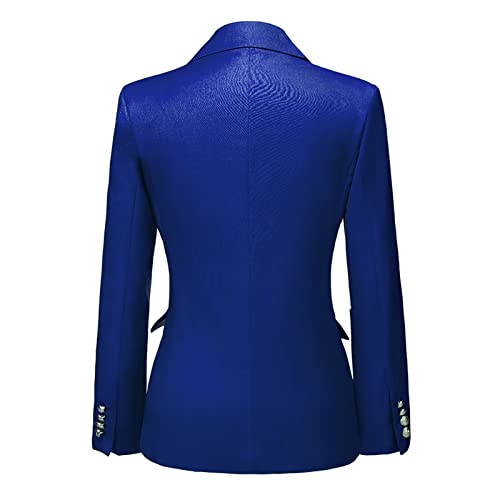 YUVUXE Women's Classic Fit Pink Solid Polyester Business Suit Set - Blazer & Pants - Working Women, Business Professionals3