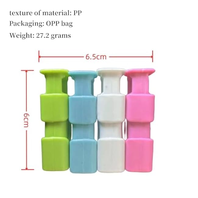 4Pcs Bag Clips for Food Storage, Chip Clips & Food Clips, Easy-to-Use Bread Bag Clips, Moisture Sealing Clips for Bread ¨C Multipurpose Clips for Freshness