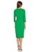 Adrianna Papell Women's Knit Crepe TIE Waist Sheath, Vivid Green, 10