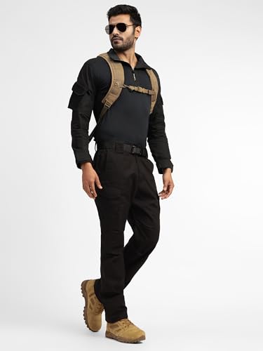Image of MOUNTMILLER Mens Full Sleeve Ripstop Tactical Polo T-Shirt | UV Protective| Ideal for Hiking & Trekking, Outdoor