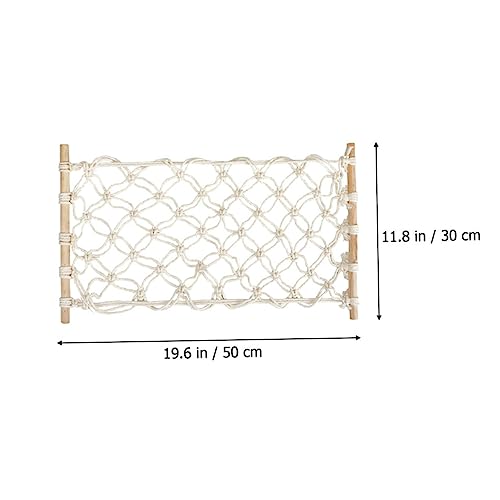 Cesta colgante de red PRETYZOOM para frutas y almacenamiento decorativo 3