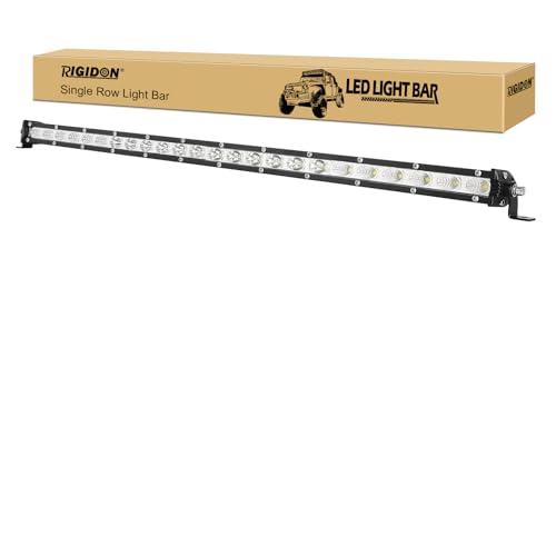 RIGIDON 63 cm 25 Pouces 120W Slim LED Light Barre,12V 24V Barre d'éclairage LED, Faisceau Combo Spot d'inondation pour Offroad Véhicules Voiture camions SUV ATV 4x4...