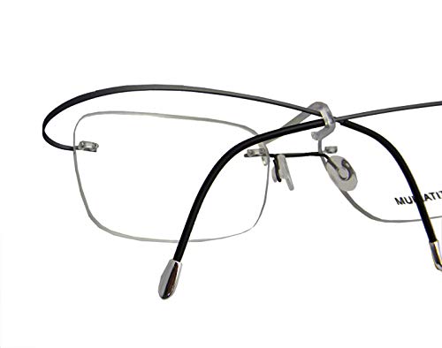 Image of Circleperson Rimless Titanium Eyeglass frames Men Hingeless Light weight 55-18-140
