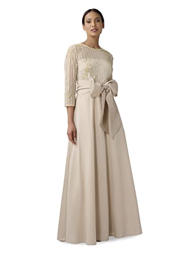 Image of Adrianna Papell Women's Beaded Bodice Taffeta Gown