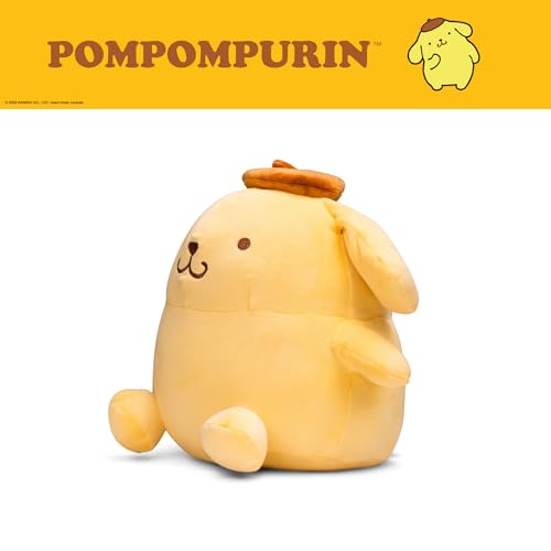 Image of Pompompurin Weighted Cuddle Pillow - 3lb Soft Plush & Cozy Sanrio Pillow for Comfort, (Officially Licensed Product) By Franco Calm