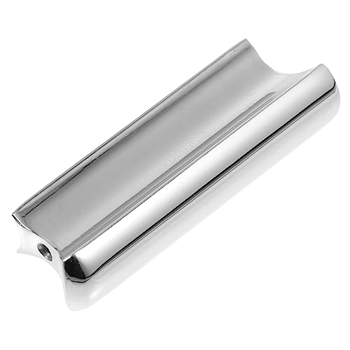 CATIEBYE Guitar Metal Slide Bar 1pc Metal Guitar Accessory Zinc Alloy Stylish Slide Ring for Acoustic Silver