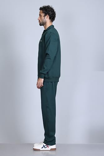 Image of SANE ORIGINALS Winter Fleece Tracksuit with Zip for Men || Full Zipper Sweatshirt and Pajama Set for Men
