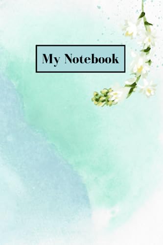 green watercolour floral notebook (Floral dreams)
