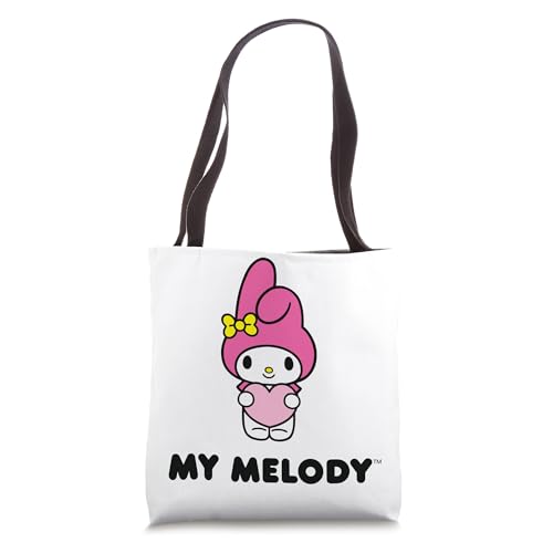 Bolso tipo tote con diseño frontal y posterior del personaje My Melody miniatura 1