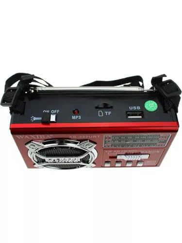 Rádio Portátil Retrô Am Fm A Pilha Energia Usb Recarregável 3199