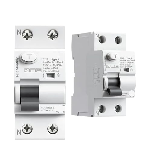 Disyuntor diferencial tipo B GYL9 2P 40A 100mA protector magnetico 6KA ELCB 2