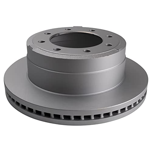 Image of TRQ Rear Brake Pad & Rotor Kit Ceramic Premium G-Coated Compatible with 2013-2019 Ford F-250 Super Duty F-350 Super Duty
