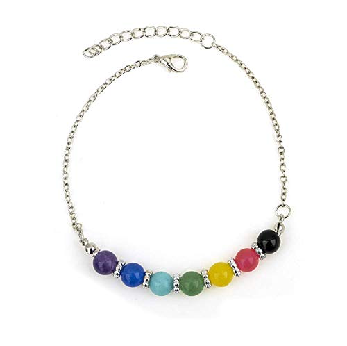 Lzz-Seven-Chakras-Colorful-Crystal-Agate-Jade-Beads-Metal-Anklet-Yoga-Anklet-Bohemian-Crystal-Healing-Anklet-Meditation-Balance-Chakra-Adjustable-Anklet