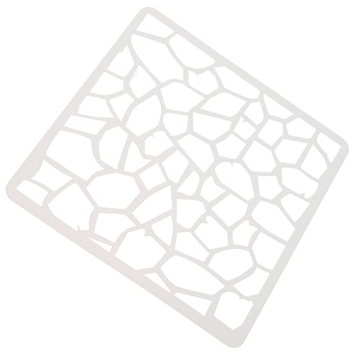 NAMOARLY Plantilla Geométrica Reutilizable de Patrón Irregular para Decoración Artística Plantilla para Azulejos Paredes y Lienzos Material Resistente para Proyectos Creativos y