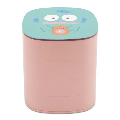ハンギョドン ジュエリーボックス 収納アクセサリーボックス 4段 持ち運び キャラクター