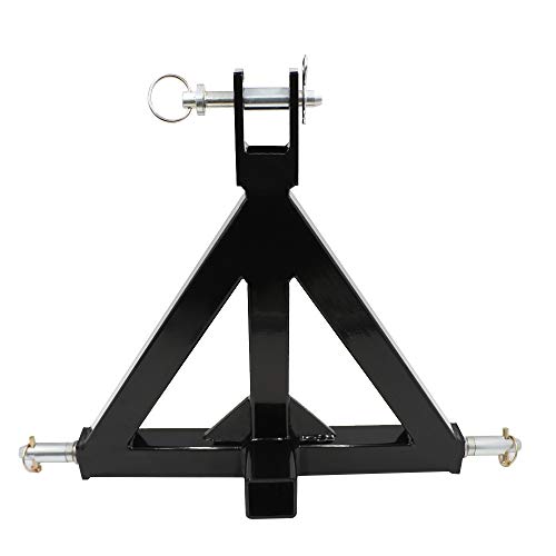 hikotor Heavy Duty 3 Point 2 Inch Receiver Drawbar Hitch Adapter Subcompact Trailer and Farm Equipment Replacement for BX Kubota John Deere LM25H WLM Tractor NorTrac Kioti Yanmar Cat