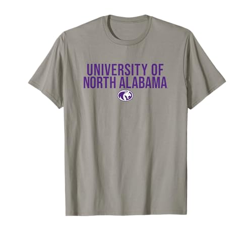 University of North Alabama UNA Lions Stacked T-Shirt