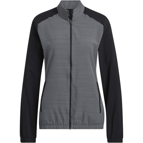 Veste coupe-vent adidas zippée femme M, idéale pour vos running urbains