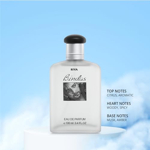 RIYA BINDAS | 50 ml Perfume for Men | Eau De Parfum with Long Lasting Fragrance | Aromatic Woody Spicy Scent | Scent of Swag | Fragrance Spray | Men Perfume | Pack of 2 (50 ml Each)