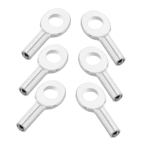 LIFKOME 6個 フィットネス機器用ワイヤーロープ端子コネクター 耐候性 耐摩耗性 ジムマシン向け高精ボールストッパー交換用端末部品