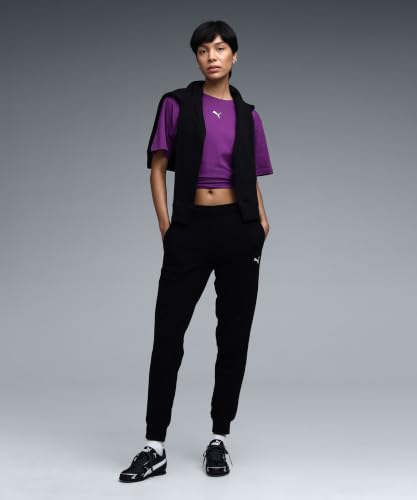 Puma Damen ESS Small No. 1 Logo Comfort High-Waist Sweatpants TR cl Gestrickte Hosen, Puma Black, – Ansicht 3