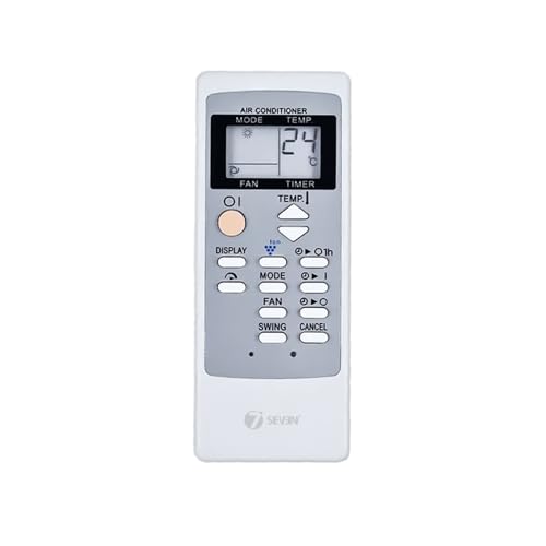 Image of 7SEVEN Compatible with Sharp AC Remote Control CRMC-A764JBEZ Model 76 Suitable for 1 1.5 2 Ton Split and Window Air Conditioner - Match Each Key by Key Exactly with Existing AC Remote Function