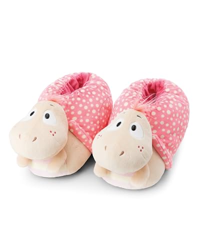 NICI- Zapatillas de Estar por casa Caracol, 36-39 (M), Rosa Fucsia, cálidas, de Pelo, para niños y Personas Adultas, con diseño de Animal y Suela Antideslizante, 62356, Color