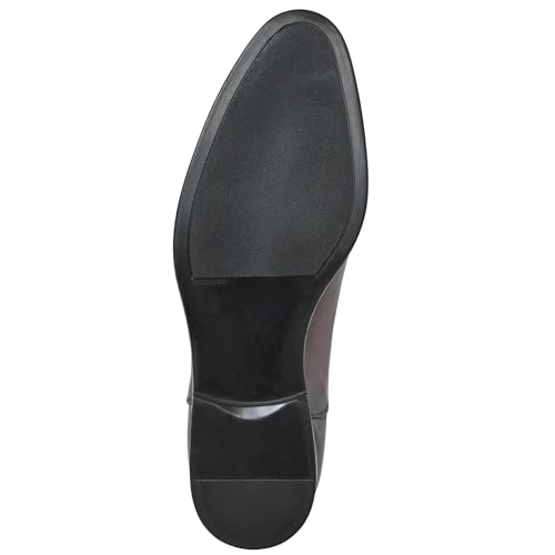 Image of Bruno Magli - Men's Adriano Oxford, Italian Leather Shoes with Lace-Up Closure & Almond Toe (Brown, 7)
