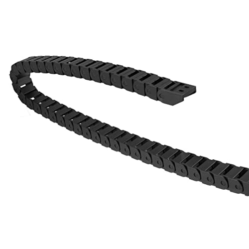 Tool parts Drag Chain Cable for Carrier Closed Type With End Connectors 15X20mm 1 Meter Plastic