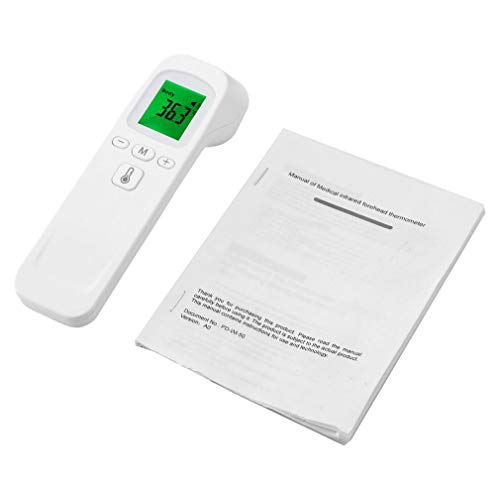 Thermometer for Adults Non-Contact Handheld Forehead Infrared for Baby Touchless Thermometer with Three Color Digital LCD Display for Face Ear Body Fever Alarm ?/? Switch Get Readings in 0.5 Second